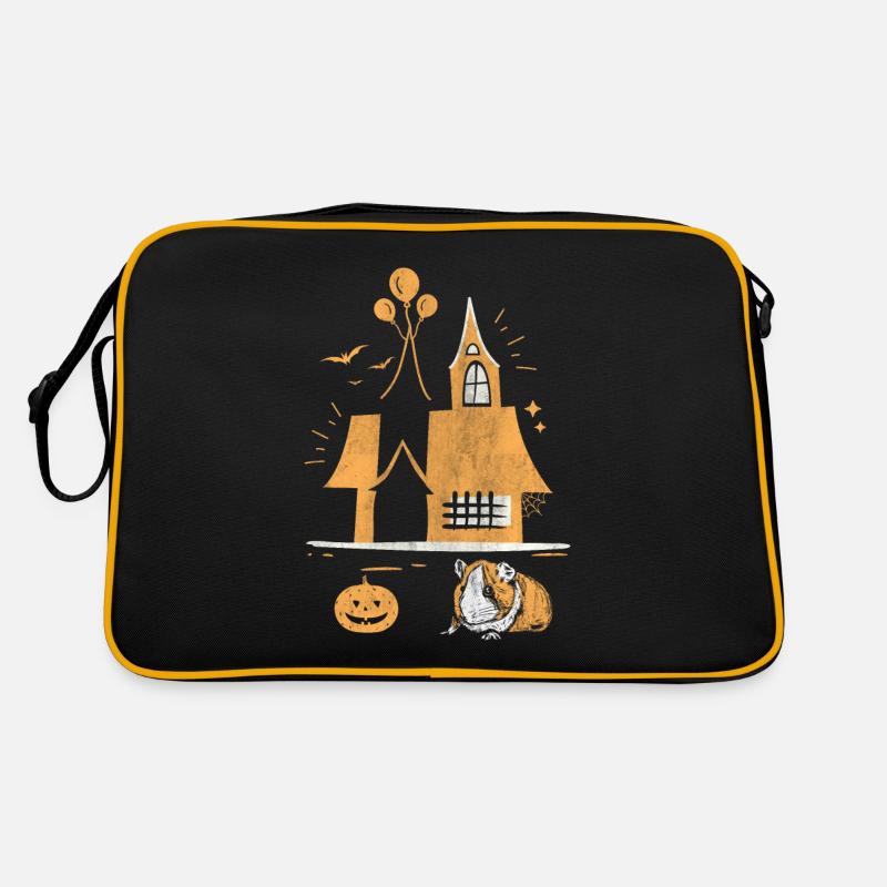 Halloween Hamster In Halloween Yard Retro Tasche