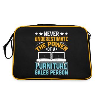 Vendeur de meubles Vendeur Vendeur Emploi - Sac Retro - noir/or - Dos