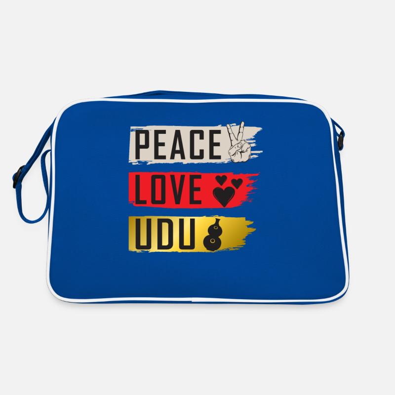 Peace Love Udu Instrument Udu Drum Retro Bag