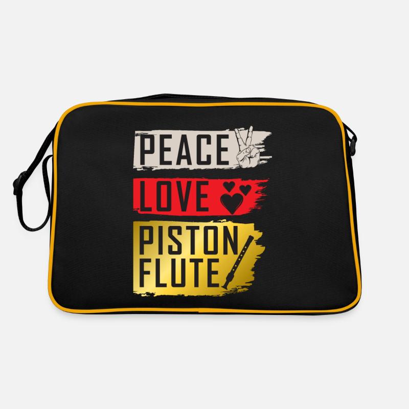 Peace Love Piston Flûte Slide Whistle Sac Retro