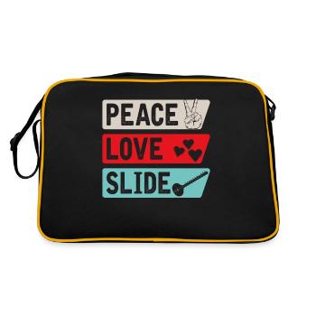 Peace Love Slide Musical Instrument - Retro Bag - black/gold - Back
