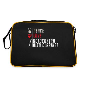 Peace Love Octocontra Alto Clarinet - Retro Bag - black/gold - Back