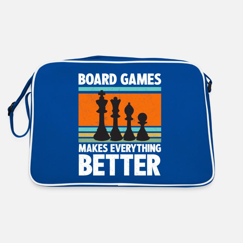 Board Games Makes Everything Better Chess Player Retro Tasche