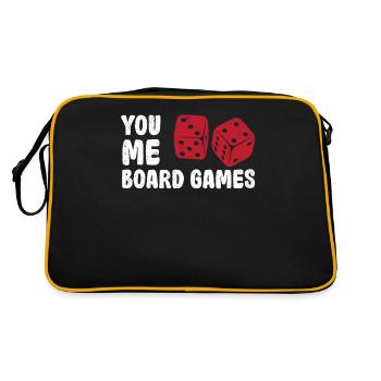 You Me Jeux de société Joueur d’échecs Dés - Sac Retro - noir/or - Dos