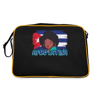 Afro Latina Pride Puerto Rico Puerto Rican Roots - Retro Bag - black/gold - Back