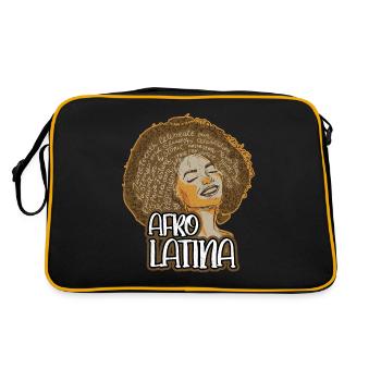 Afro Latina Pride Latin America Latina Power - Retro Bag - black/gold - Back