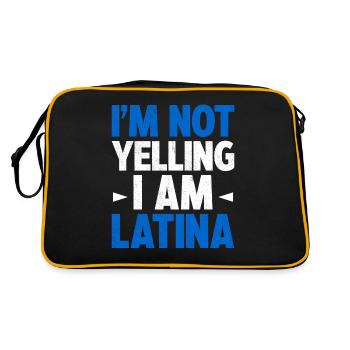 I'm Not Yelling I Am Latina Latin America Latina - Retro Bag - black/gold - Back