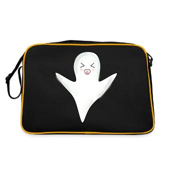 Kawaii Ghost Ghosts Halloween Halloween Costume - Sac Retro - noir/or - Dos