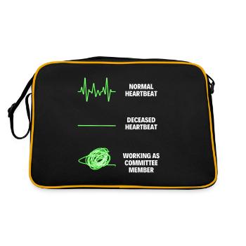 Membre du comité Travailleur Drôle de travail - Sac Retro - noir/or - Dos