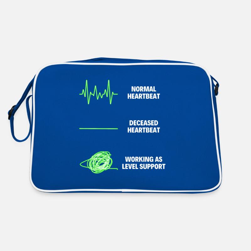 Level Support Customer Service Worker Retro Tasche