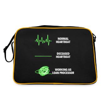 Loan Processor Professional Worker - Retro Bag - black/gold - Back