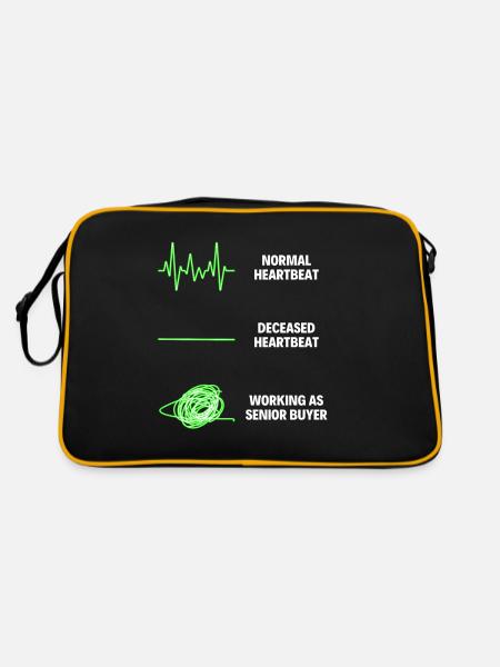 Senior Buyer Professional Worker - Retro Tasche - Schwarz/Gold - Hinten
