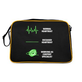 Content Specialist Worker Funny Content Specialist - Retro Bag - black/gold - Back
