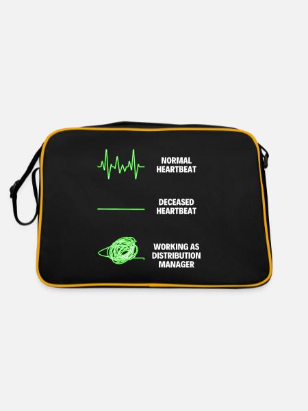 Distribution Manager Statistical Distribution Jobs - Retro Bag - black/gold - Back