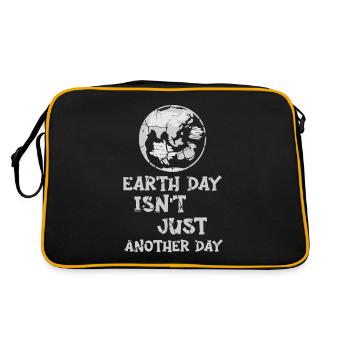 Earth Day Isn't Just Another Day Environmentalist - Retro Bag - black/gold - Back