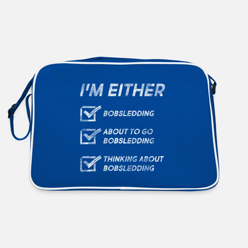 Amateurs de bobsleigh Citations amusantes sur le bobsleigh Sac Retro