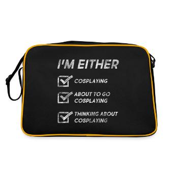 Citations de cosplay drôles Cosplay Lovers Cosplay - Sac Retro - noir/or - Dos