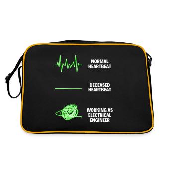 Electrical Engineer Electricity Engineer Workers - Retro Bag - black/gold - Back