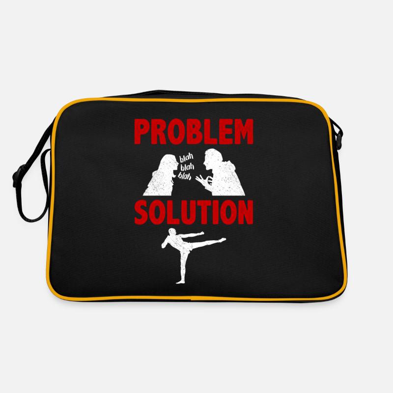 Kickboxing Kickboxer Problem Solution Hobby Retro Bag
