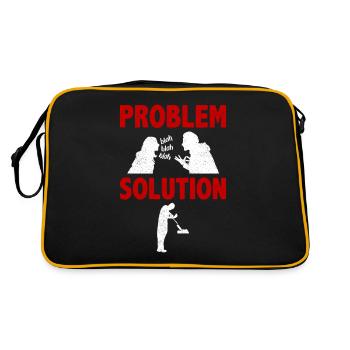 Solution au problème du lanceur de couteaux - Sac Retro - noir/or - Dos