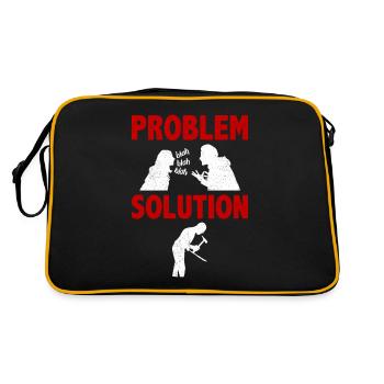 Solution au problème du lanceur de couteaux - Sac Retro - noir/or - Dos