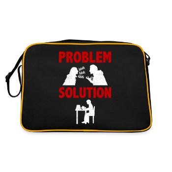 Learning Education University Problem Solution - Retro Bag - black/gold - Back