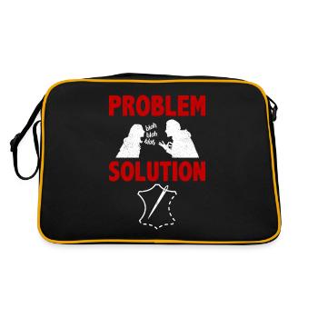 Leather Crafts Leather Wallet Problem Solution - Retro Bag - black/gold - Back