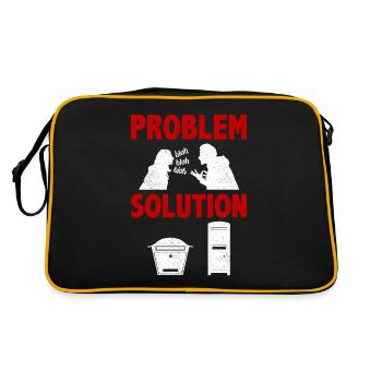 Letter Boxing Wide-Screen Film Problem Solution - Retro Tasche - Schwarz/Gold - Hinten