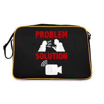 Livestreaming Streamer Live Video Problem Solution - Retro Bag - black/gold - Back
