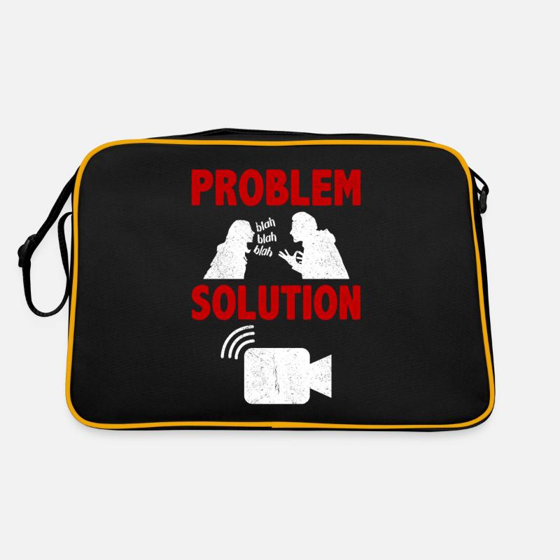 Livestreaming Streamer Live Video Problem Solution Retro Bag
