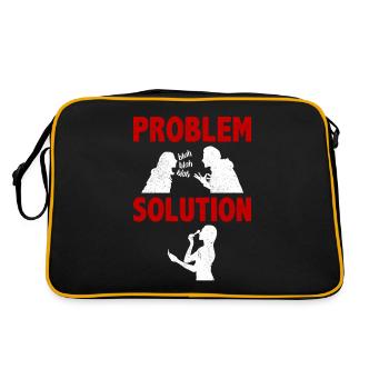Makeup Art Makeup Artist Makeup Problem Solution - Retro Bag - black/gold - Back