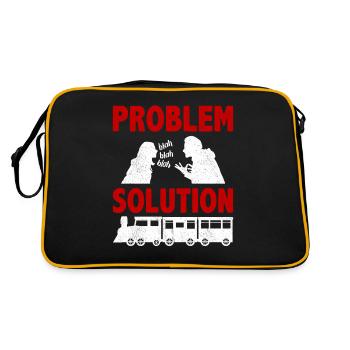Model Railroading Railway Modelling Hobby - Retro Bag - black/gold - Back