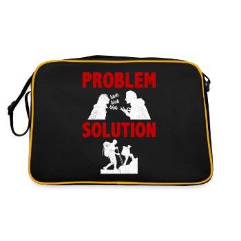 Solution au problème de l’alpinisme - Sac Retro - noir/or - Dos