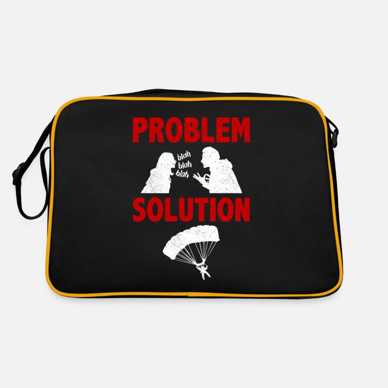 Parachuting Parachutists Problem Solution Hobby Retro Bag