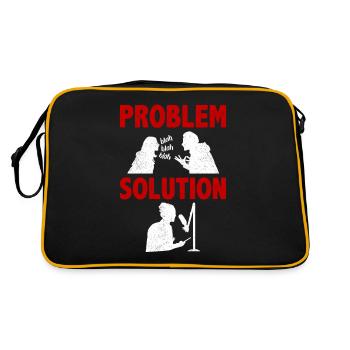 Podcast Hosting Podcaster Problem Solution Hobby - Retro Bag - black/gold - Back