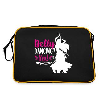 Funny Dance Quotes Funny Dancer Raqs sharqi Swing - Retro Bag - black/gold - Back