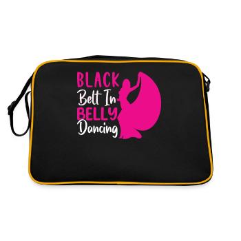 Funny Dance Quotes Funny Dancer Raqs sharqi Swing - Retro Bag - black/gold - Back