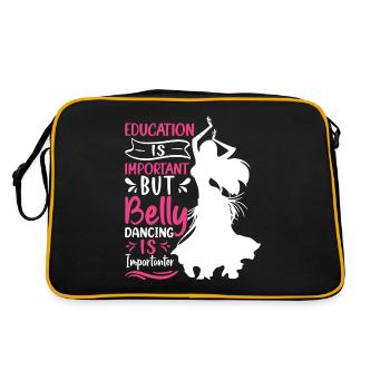 Funny Dance Quotes Funny Dancer Raqs sharqi Swing - Retro Bag - black/gold - Back