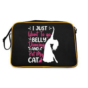 Funny Dance Quotes Funny Dancer Raqs sharqi Swing - Retro Bag - black/gold - Back