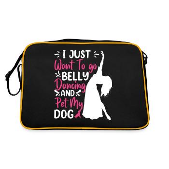 Danseuses du ventre drôles, danseuses de blagues de danse du ventre - Sac Retro - noir/or - Dos