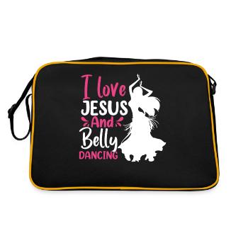 Belly Dancing Quotes Hop Dancer Funny Belly Dancer - Retro Bag - black/gold - Back