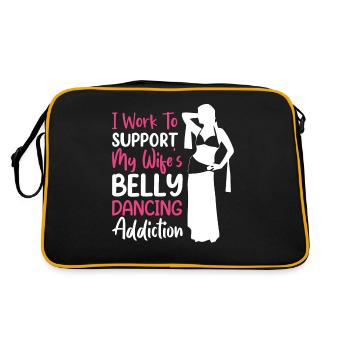Funny Dance Quotes Funny Dancer Raqs sharqi Swing - Retro Bag - black/gold - Back