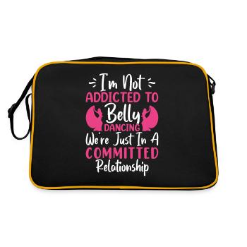Funny Dance Quotes Funny Dancer Raqs sharqi Swing - Retro Bag - black/gold - Back