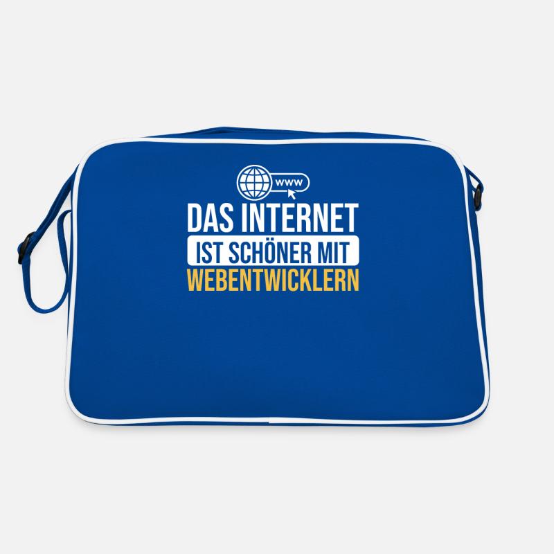 Webentwickler Frontend-Backend-Entwickler Retro Tasche