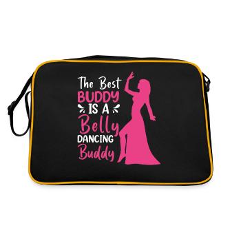 Drôle De Danseuse Du Ventre, Danseuse De Citations De Danse Du Ventre - Sac Retro - noir/or - Dos