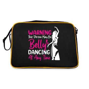 Funny Dance Quotes Funny Dancer Raqs sharqi Swing - Retro Bag - black/gold - Back