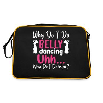 Danseuse du ventre drôle, danseuse du ventre - Sac Retro - noir/or - Dos