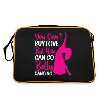 Drôle De Danseuse Du Ventre, Danseuse De Citations De Danse Du Ventre - Sac Retro - noir/or - Dos