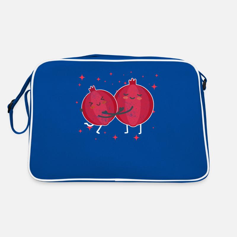 Mignon Couple De Grenade Étreignant Fruit De Grenade Sac Retro