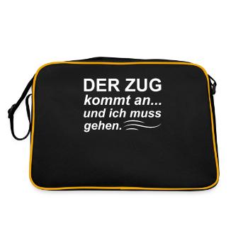 Taxifahrer Kundenbetreuung und Service - Retro Tasche - Schwarz/Gold - Hinten